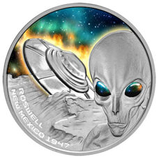 1 Unze - Niue Roswell 2022 Proof Colored