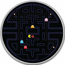 2 Unzen - Niue Pac Man Circular Maze 2023 Colored