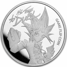 1 Unze - Niue 25 Jahre Yu Gi Oh! Game Flip Coin 2023
