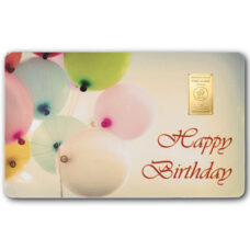 1 Gramm Goldbarren "Happy Birthday"
