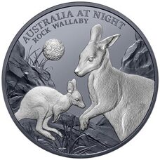 1 Unze - Niue "Australia by Night" Rock Wallaby 2024 Proof
