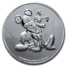 1 Unze - Niue Disney Mickey & Pluto 2020