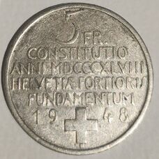 5 Franken 1948 Bundesverfassung