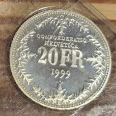 Schweiz - 20 Franken 1999 150 Jahre Post