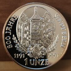 1 Unze - 800 Jahre Stadt Bern