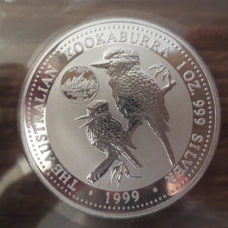 1 Unze - Kookaburra 1999 Privy Mark "New Jersey"