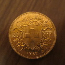 20 Franken - Goldvreneli 1927