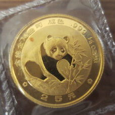 1/4 oz d'or - Chine Panda 1988