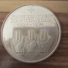 Silbermedaille - Weltmeisterschaft im Schiessen Thun/Bern 1974