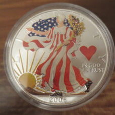 1 Unze - American Eagle 2006 Colored "Heart"