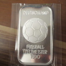 1 Unze Silberbarren - Deutschland Fussball Weltmeister 1990