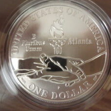 USA - Dollar 1996 Atlanta Olympics - Gymnastics 1995 Proof