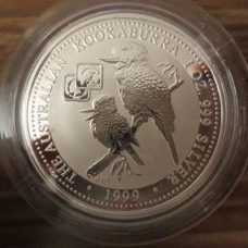 1 Unze - Australian Kookaburra 1999 Privy Mark "1919 Square Penny"