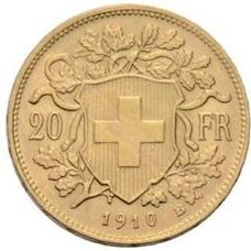 20 Franken - Goldvreneli 1910