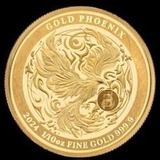 1/10 Unze Gold - Niue Gold Phoenix 2024 Prooflike