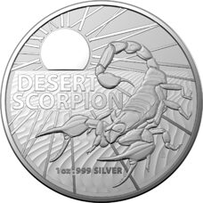 1 Unze - Australien "Dangerous Animals" Desert Scorpion 2022