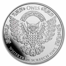 1 oz - Tokelau "Série hibou" Whiskered Screech Owl 2022