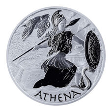 5 Unzen - Tuvalu Gods of Olympus - Athena 2022 BU