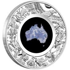 1 Unze - Australien Great Southern Land Blue Lepidolite 2022 Proof