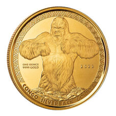1 oz d'or - Congo Gorille 2022 PP