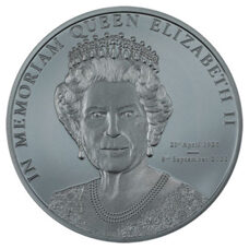 1 Unze - Cook Islands Queen Elizabeth II. In Memoriam 2022 Black Proof