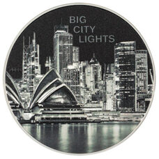 1 Unze - Cook Islands Big City Lights: Sydney 2023 High Relief Proof Colored