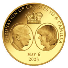 0,5 gramme d'or - Congo Couronnement de Charles III avec Camilla 2023 PP