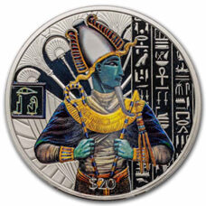 2 Unzen - Sierra Leone "Ägyptische Götter" Osiris 2023 Proof Colored