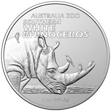 1 Unze - Australia Zoo - White Rinoceros 2023