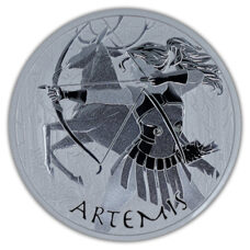 5 Unzen - Tuvalu Gods of Olympus - Artemis 2023 BU