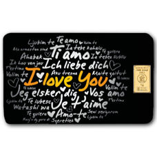 1 gramme  Lingot d'or "I Love You"