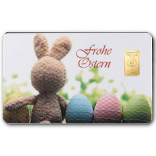 1 gramme  Lingot d'or "Frohe Ostern"