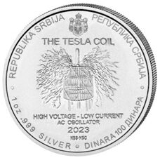 1 Unze - Serbien Nikola Tesla Die Teslaspule (The Tesla Coil) 2023