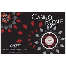 1 Unze - James Bond 007(TM) Casino Royal Chip 2023 Colored