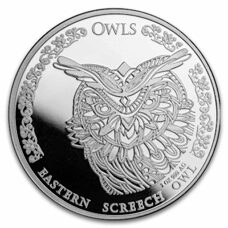 1 oz - Tchad "Série hibou" Eastern Screech Owl 2024