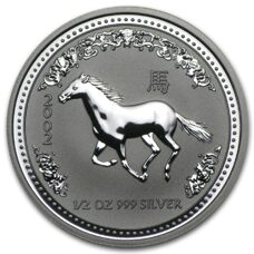1/2 Unze - Lunar I Pferd 2002