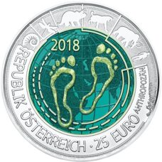 Österreich 25 Euro Niob - Anthropozän 2018