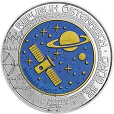 Österreich 25 Euro Niob - Kosmologie 2015