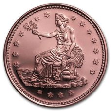 1 Unze Kupfer - USA Trade Dollar