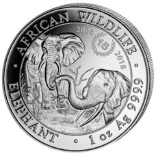 1 Unze - 15 Jahre Somalia Elefant 2018