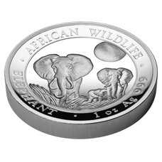 1 Unze - Somalia Elefant 2014 High Relief Proof