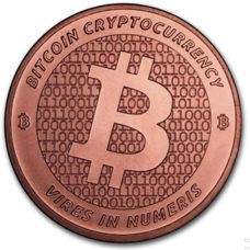 1 Unze Kupfer - USA Bitcoin