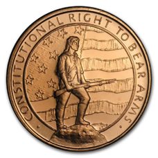 1 oz Cuivre - Second Amendment (Right to Bear Arms)