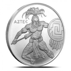 1 oz - USA Warrior Series - Aztec Warrior