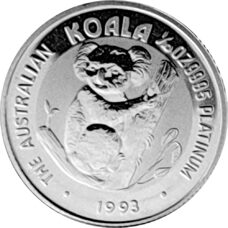1/10 oz de platine - Koala 1993