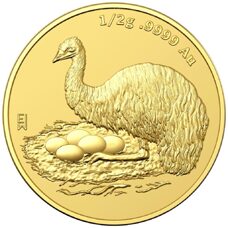 0.5 Gramm Gold - RAM "Mini Money" Emu 2023
