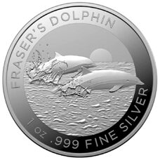 1 Rouleau de 10 pièces - 1 oz RAM Fraser's Dolphin 2021