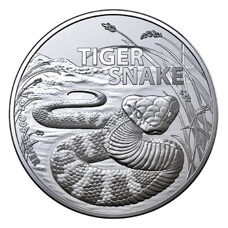 1 Unze - Australien "Dangerous Animals" Tiger Snake 2024