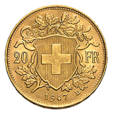 20 Franken - Goldvreneli 1947